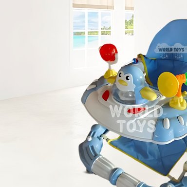 ANDADOR CON TABLERO MUSICAL «HAPPY PENGUIN» CELESTE - 4