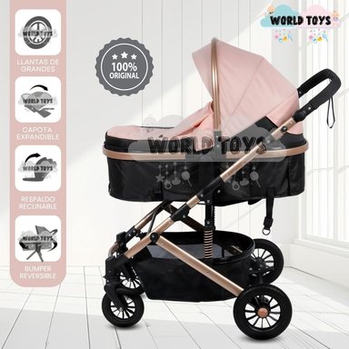 COCHE MOISÉS «MILLION COMFORT» EDICIÓN LIMITADA ROSADO