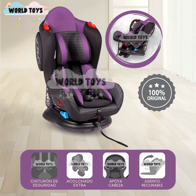 SILLA DE AUTO PARA BEBÉ «CONETA» MORADO