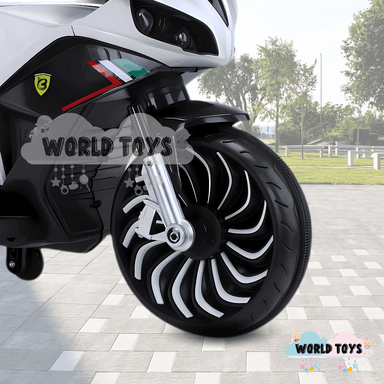 TRIMOTO A BATERÍA PARA NIÑOS «DUCAT ITALY» WHITE - 2
