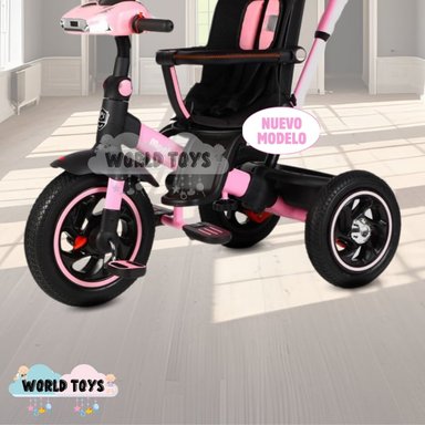 TRICICLO GUIADOR MUSICAL 3 EN1 «BUMER» ROSA - 3