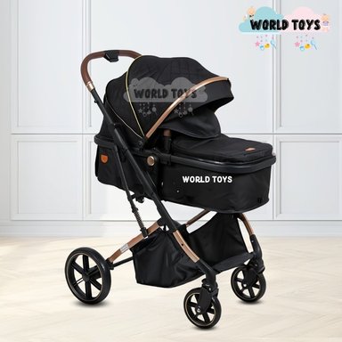 COCHE CUNA MOISÉS DE LUJO «SATURNO ULTRA» BLACK - 3