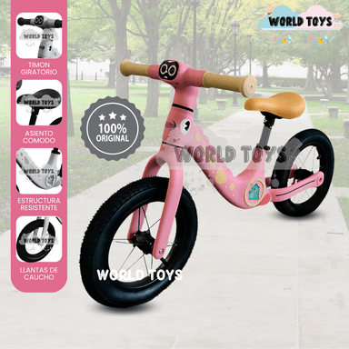 BICICLETA DE EQUILIBRIO «GIRAFFE» ROSA