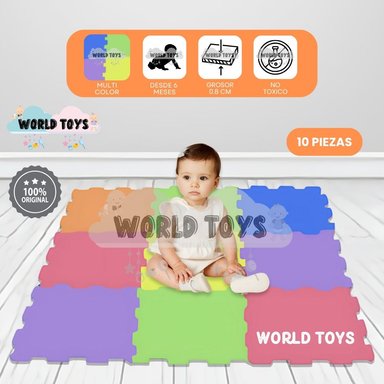 PISO DIDÁCTICO «PLAYGROUND II» 0.8 CM NARANJA MULTICOLOR