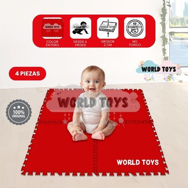 PISO DIDÁCTICO «COLOR FLOORY» 2.0CM ROJO