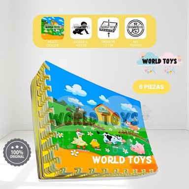 PISO DIDÁCTICO «CUTE FARM» 1.2CM MULTICOLOR