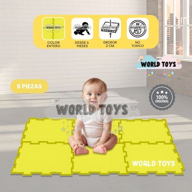 PISO DIDÁCTICO «COUSY FLOOR» 2.0CM AMARILLO