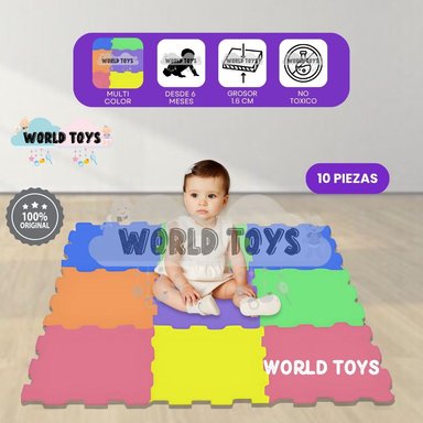 PISO DIDÁCTICO «PLAYGROUND MAX» 1.6CM MORADO MULTICOLOR