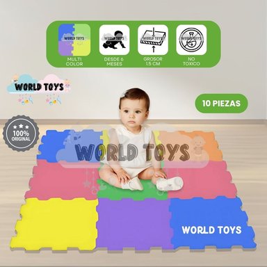 PISO DIDÁCTICO «PLAYGROUND PLUS» 1.5CM VERDE MULTICOLOR