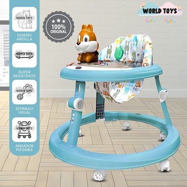 ANDADOR CON TABLERO MUSICAL «SWIFT BABY II» AZUL