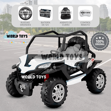 CARRO A BATERÍA 4X4 «RED FALCON» TODO TERRENO WHITE - 1