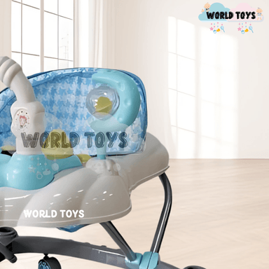 ANDADOR MUSICAL PLEGABLE «CUTE MONKEY» CON BLUETOOTH SKYBLUE - 3