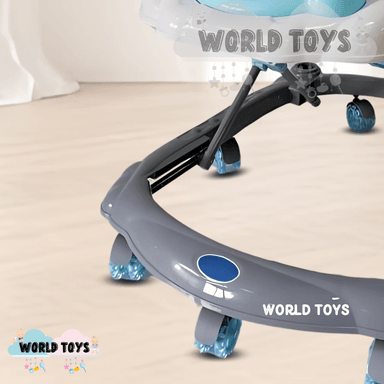 ANDADOR MUSICAL PLEGABLE «CUTE MONKEY» CON BLUETOOTH SKYBLUE - 4
