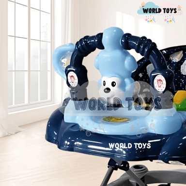 ANDADOR MUSICAL PLEGABLE «CUTE MONKEY» CON BLUETOOTH BLUE - 2