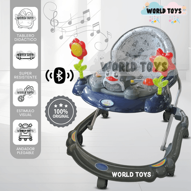 ANDADOR MUSICAL CON BLUETOOTH «HAPPY PENGUIN II» GRAY