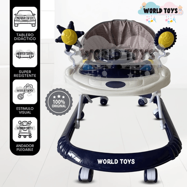 ANDADOR INTERACTIVO PARA BEBÉS «FLOWAY» PEGABLE DARK BLUE