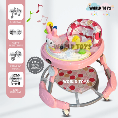 ANDADOR MUSICAL PLEGABLE «BUNNY KAWAII PRO» DE LUJO GREEN