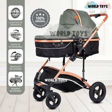 COCHE MOISÉS DE LUJO «MADYN» EDICIÓN LIMITADA GREEN