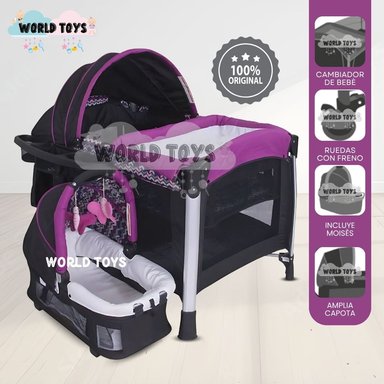 CUNA DE LUJO «CINDERELLA» CON MOISÉS PURPLE