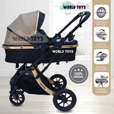 COCHE MOISÉS TRAVEL SYSTEM «INOVA PLUS» DE LUJO BEIGE