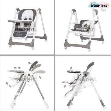 SILLA DE COMER COLUMPIO 2 EN 1 «KING» EDICIÓN LIMITADA BLACK - 4