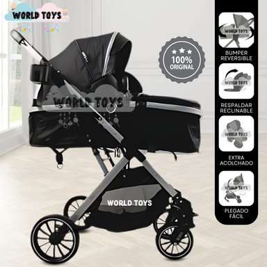 COCHE MOISÉS TRAVEL SYSTEM «IBIZA» EDICIÓN LIMITADA BLACK