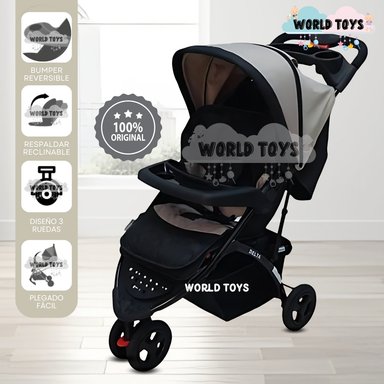 COCHE CUNA DEPORTIVO 3 RUEDAS «DELTA SPORT» BEIGE