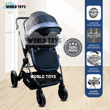 COCHE MOISÉS TRAVEL SYSTEM «NEW LONDRES» BLUE