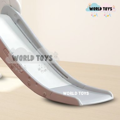 TOBOGÁN PARA NIÑOS «LEO» CON BARANDAS DE SEGURIDAD BEIGE - 2