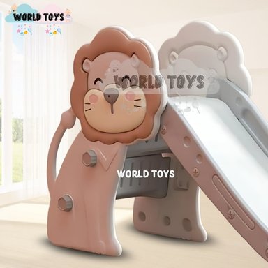 TOBOGÁN PARA NIÑOS «LEO» CON BARANDAS DE SEGURIDAD BEIGE - 3