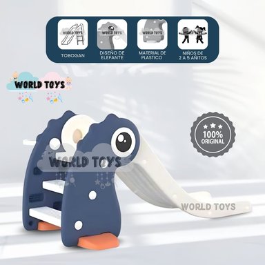 TOBOGÁN PARA NIÑOS «TYNO» CON ESCALERAS TEXTURIZADAS BLUE - 1