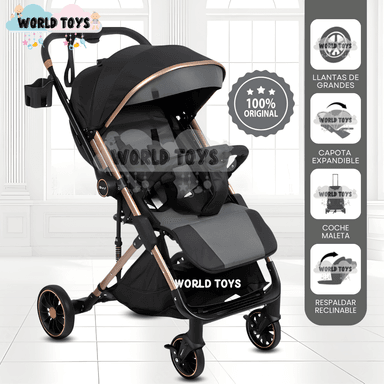 COCHE MALETA DE LUJO «CORAL» MANGO REVERSIBLE GRAY