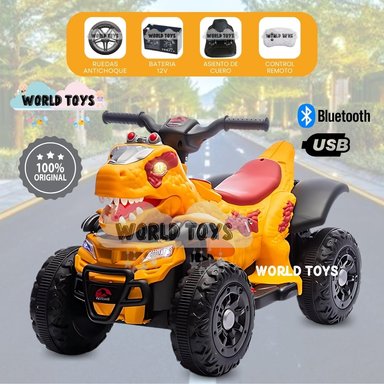 CUATRIMOTO A BATERÍA PARA NIÑOS «REX» CONTROL REMOTO ORANGE - 1