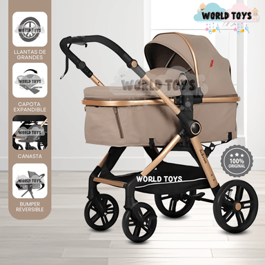 COCHE MOISÉS TRAVEL SYSTEM «KYLIE» DE LUJO BEIGE