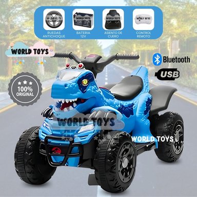 CUATRIMOTO A BATERÍA PARA NIÑOS «REX» CONTROL REMOTO BLUE - 1