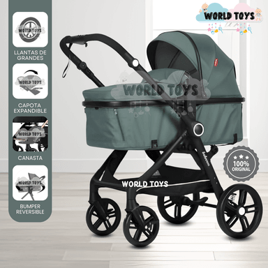COCHE MOISÉS TRAVEL SYSTEM «KYLIE» DE LUJO GREEN