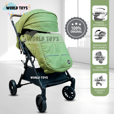 COCHE MALETA DE LUJO «MARSELLA» MANGO REVERSIBLE GREEN