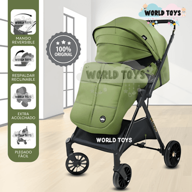 COCHE MALETA DE LUJO «GENOVIA» MANGO REVERSIBLE GREEN