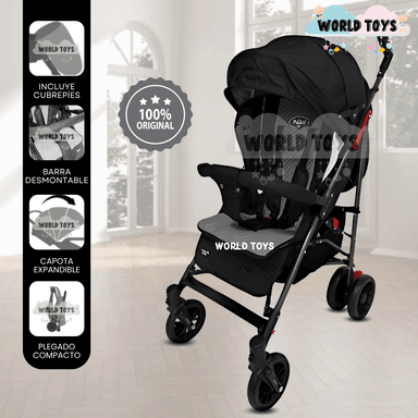 COCHE BASTÓN DE LUJO «RAYO PLUS» MANGO GIRATORIO BLACK