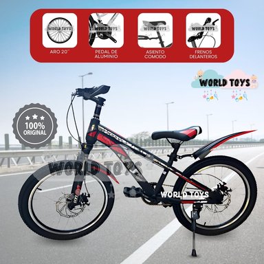 BICICLETA DEPORTIVA ARO 20 «HXL RUN» EDICIÓN LIMITADA RED