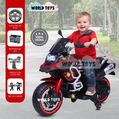 MOTO A BATERÍA MUSICAL «RANGER GS» CON BLUETOOTH RED - 1