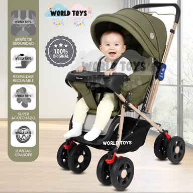 COCHE CUNA BABY HAPPY «VINTAGE NEW» GREEN