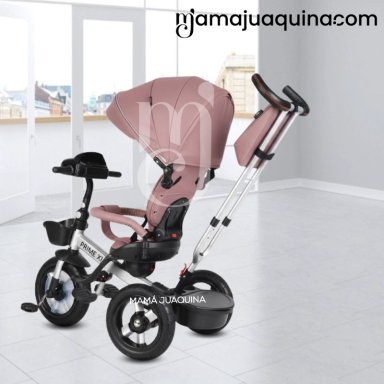TRICICLO GUIADOR GIRATORIO «PRIME XL» PARA NIÑOS PINK - 2
