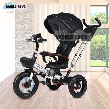 TRICICLO GUIADOR GIRATORIO «PRIME XL» PARA NIÑOS BLACK - 4