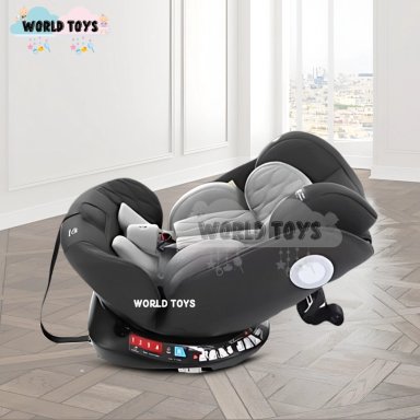 SILLA DE AUTO GIRATORIA 360° «ESSIA» DE LUJO GRAY - 4