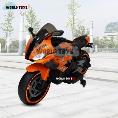 MOTO A BATERÍA PARA NIÑOS «SAIKO» LICENSSED ORANGE - 2