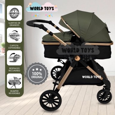 COCHE MOISÉS TRAVEL SYSTEM «THORNE» DE LUJO GREEN