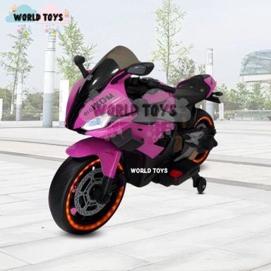MOTO A BATERÍA PARA NIÑOS «SAIKO» LICENSSED PINK - 2