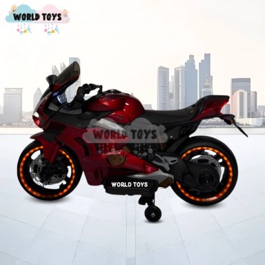 MOTO A BATERÍA PARA NIÑOS «PANIGALE» DE LUJO RED - 2
