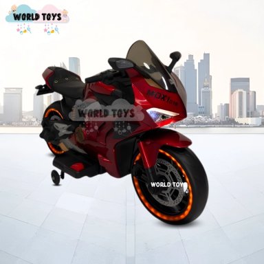 MOTO A BATERÍA PARA NIÑOS «PANIGALE» DE LUJO RED - 3